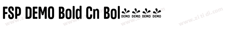 FSP DEMO Bold Cn Bol字体转换